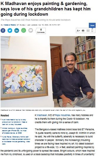 K Madhavan enjoys painting & gardening, says love of his grandchildren has kept him going during lockdown