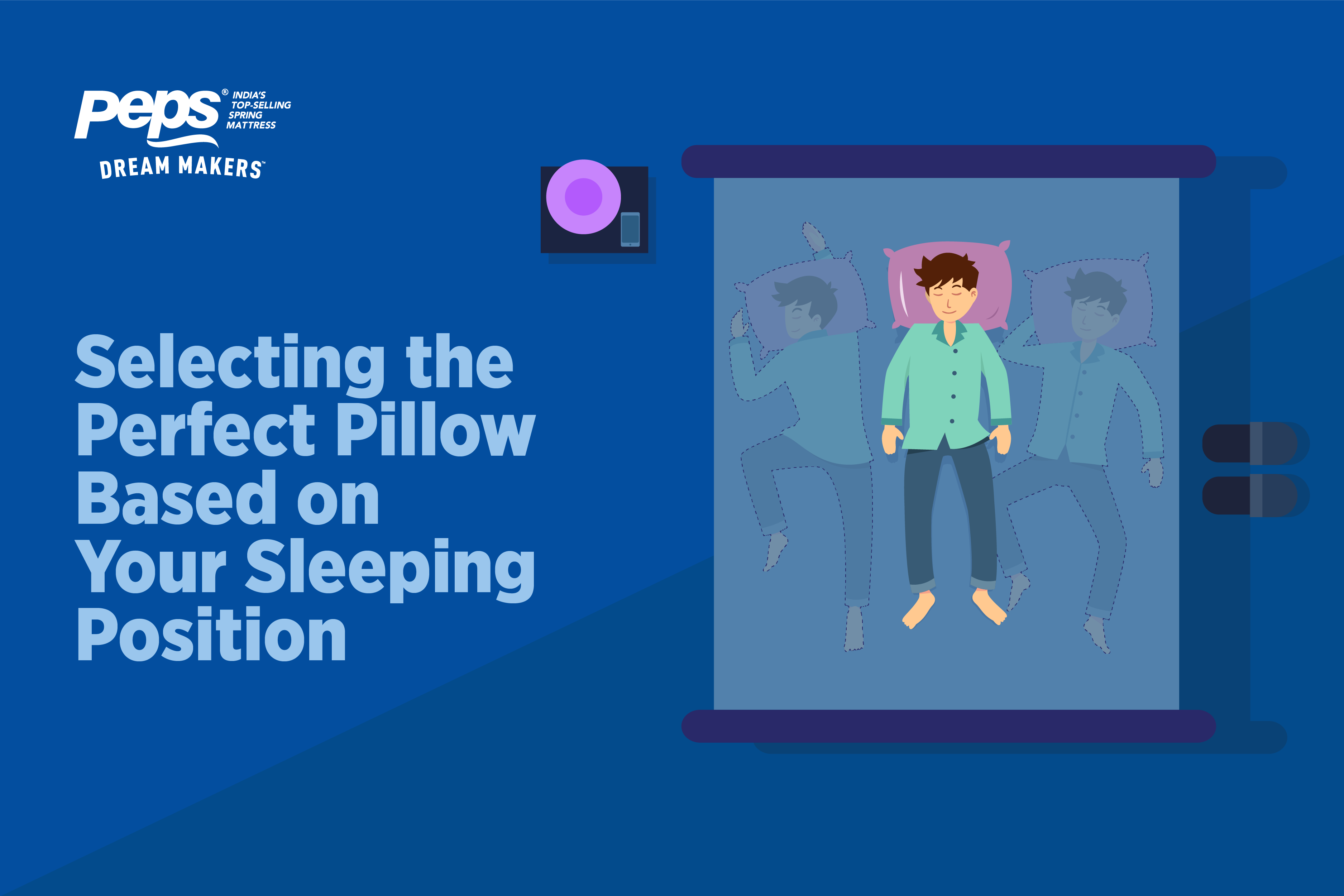 Selecting the perfect pillow based on your sleeping position