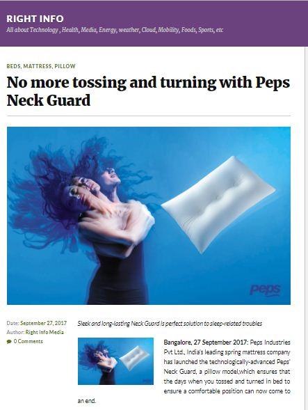 No more tossing and turning with Peps Neck Guard